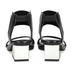 UNITED NUDE Sandalias con tacón de Mujer RAILA MID NEGRO