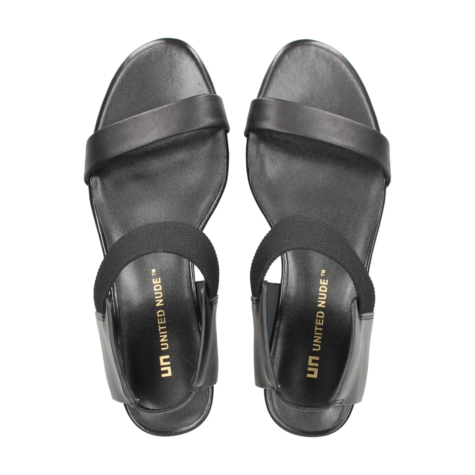 UNITED NUDE Sandalias con tacón de Mujer RAILA MID NEGRO