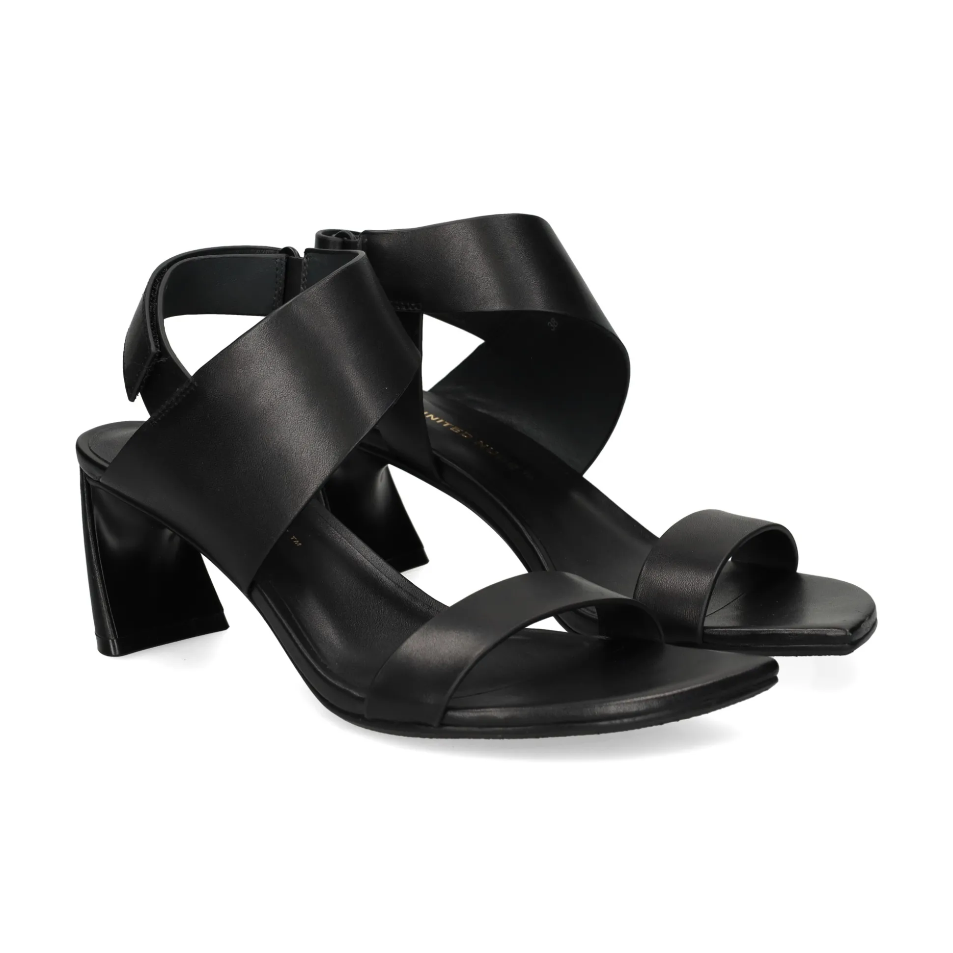 UNITED NUDE Sandalias con tacón de Mujer ZUMA SANDAL MID NEGRO
