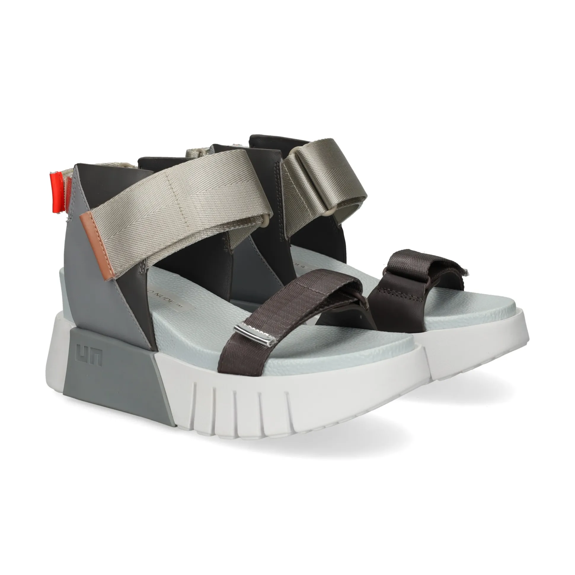 UNITED NUDE Sandalias con plataforma de Mujer DELTA RUN NEUTRALS