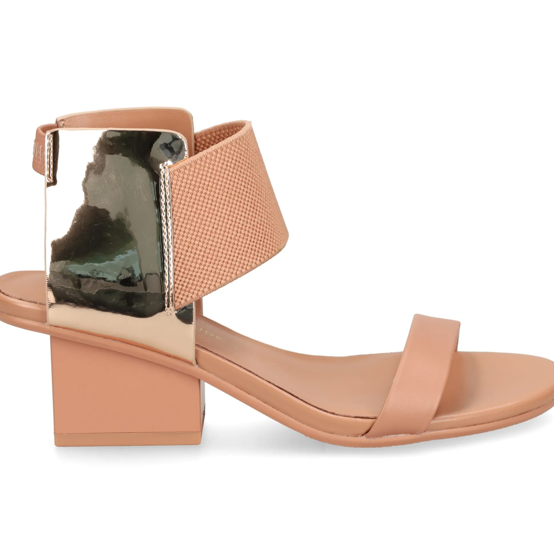 UNITED NUDE Sandalias con tacón de Mujer RAILA MID ORO ROSA
