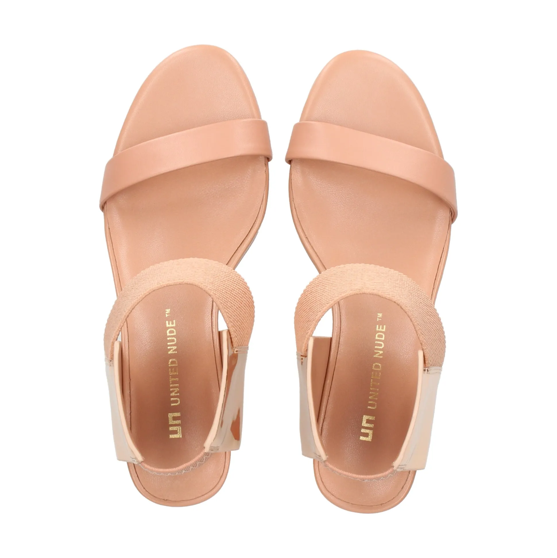 UNITED NUDE Sandalias con tacón de Mujer RAILA MID ORO ROSA