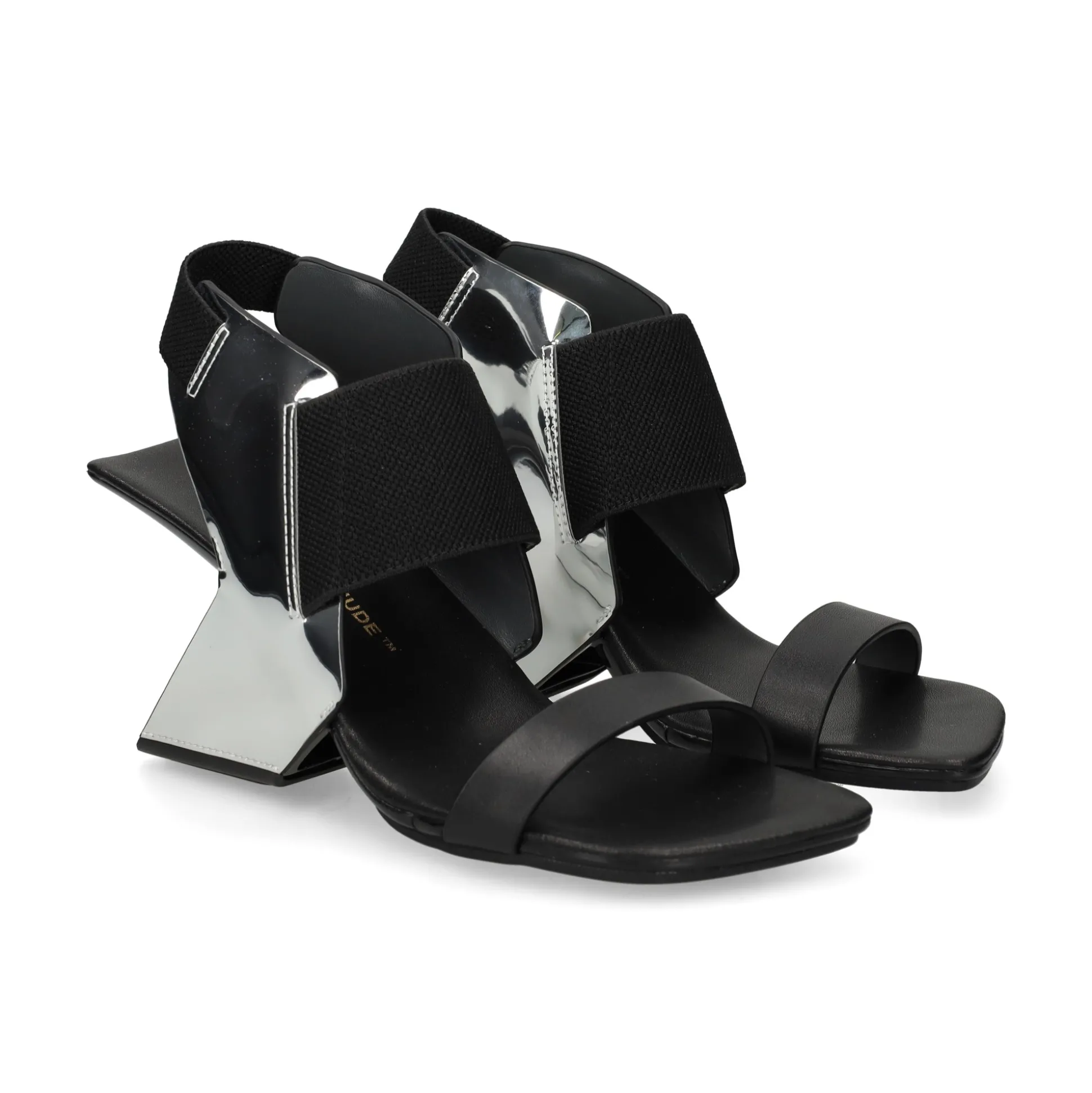 UNITED NUDE Sandalias cuña de Mujer LOOP REIKI HI SILVER