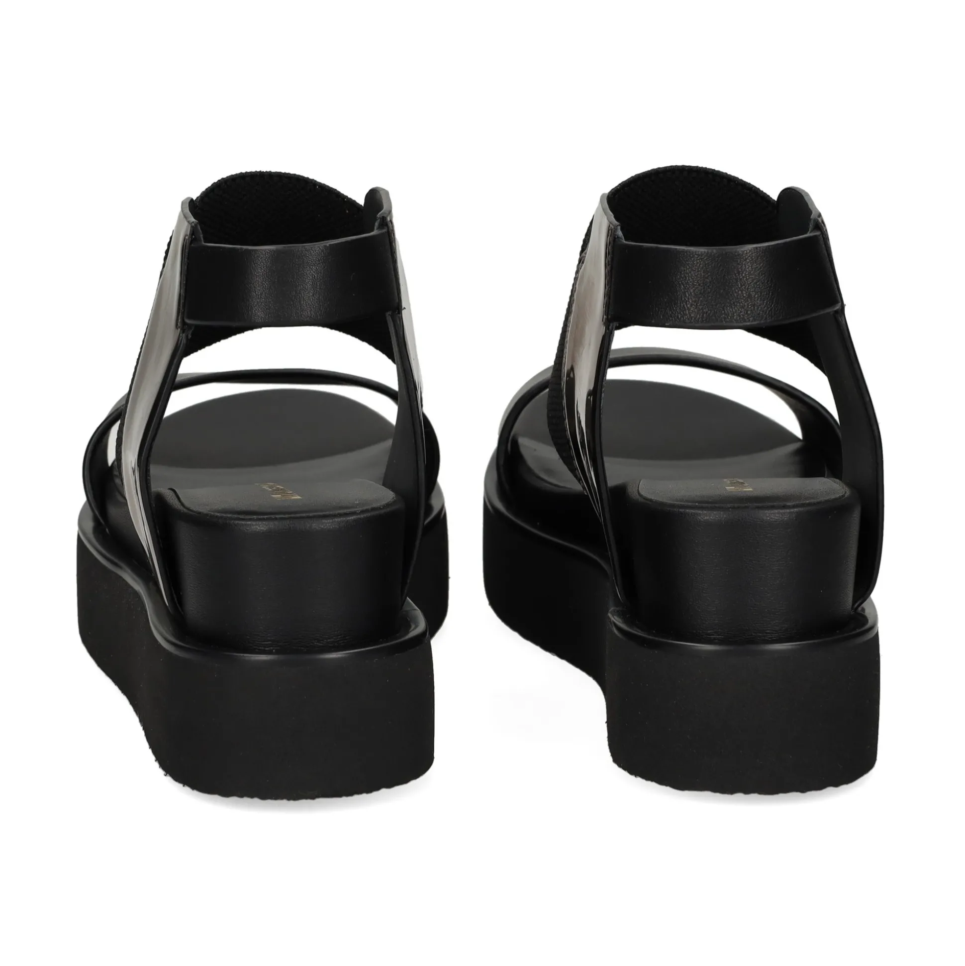 UNITED NUDE Sandalias cuña de Mujer RICO SANDAL BLACK + GUNMETA