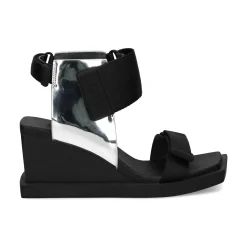 UNITED NUDE Sandalias cuña de Mujer KO MID MIRROR SILVER