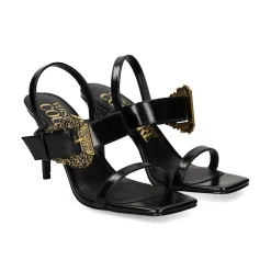 VERSACE JEANS Sandalias con tacón de Mujer 79VA3S71 899 BLACK