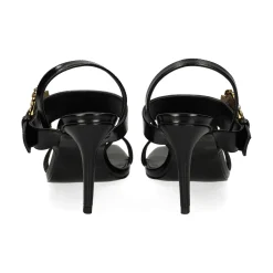 VERSACE JEANS Sandalias con tacón de Mujer 79VA3S71 899 BLACK