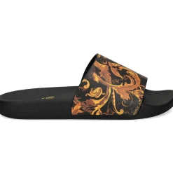 VERSACE JEANS Sandalias de Hombre 79YA3SQ4 G89 BLACK/GOLD