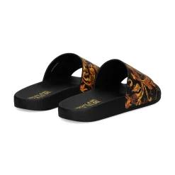 VERSACE JEANS Sandalias de Hombre 79YA3SQ4 G89 BLACK/GOLD