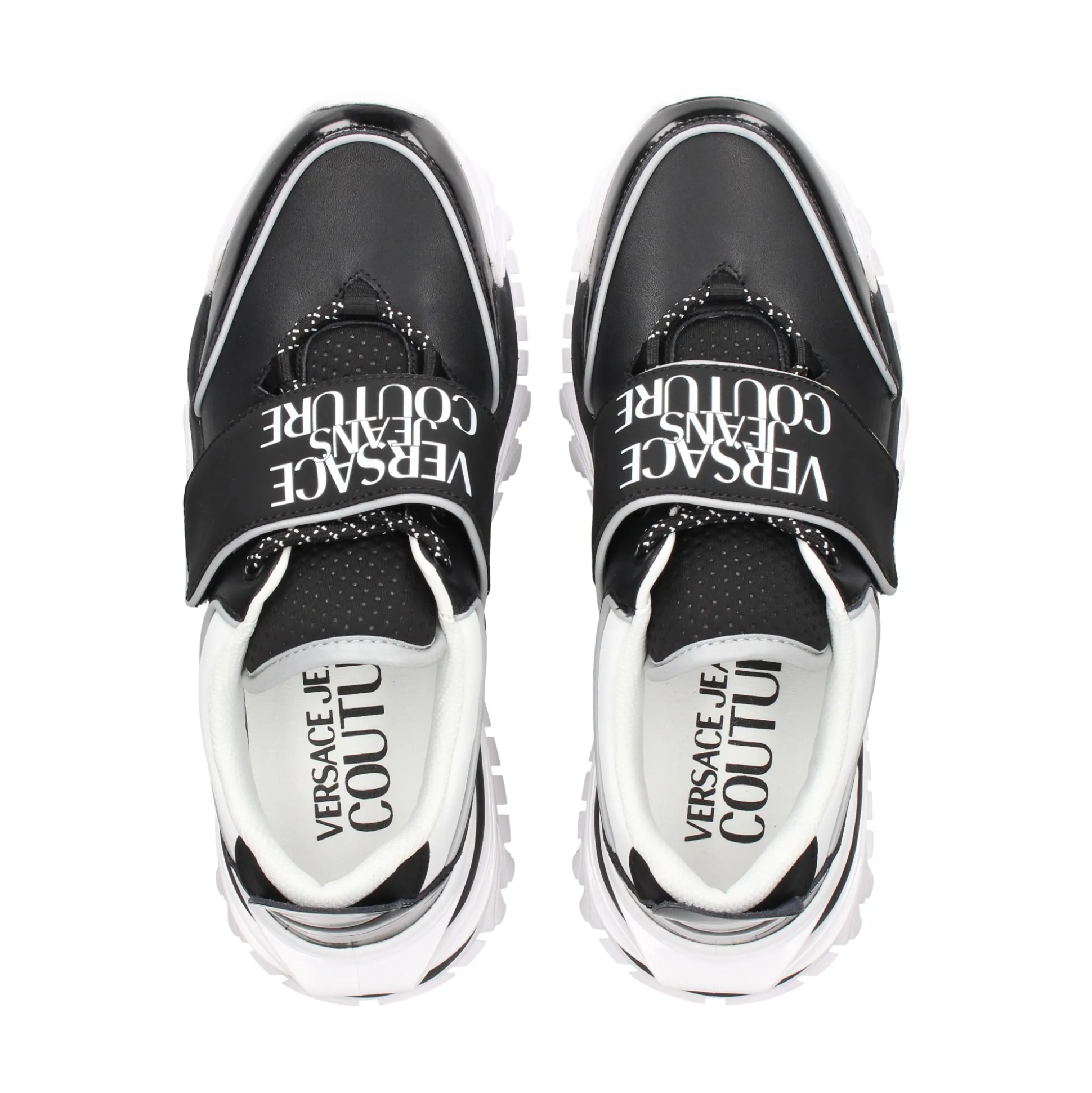 VERSACE JEANS Zapatillas de Hombre 75YA3SIA L01 BLACK/WHITE