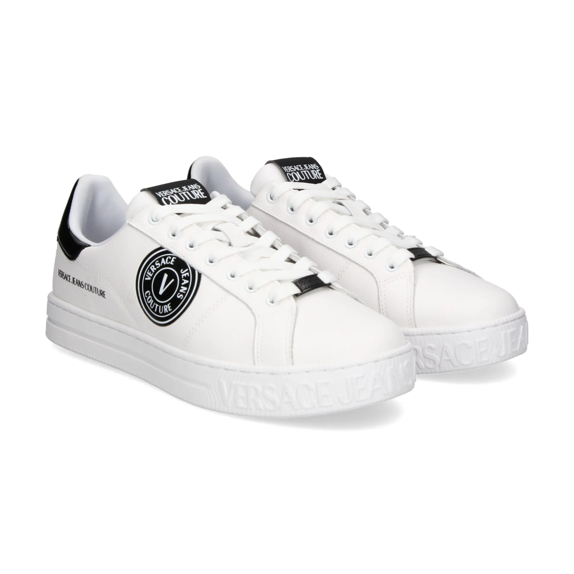 VERSACE JEANS Zapatillas de Hombre 75YA3SK1 L02 WHITE/BLACK