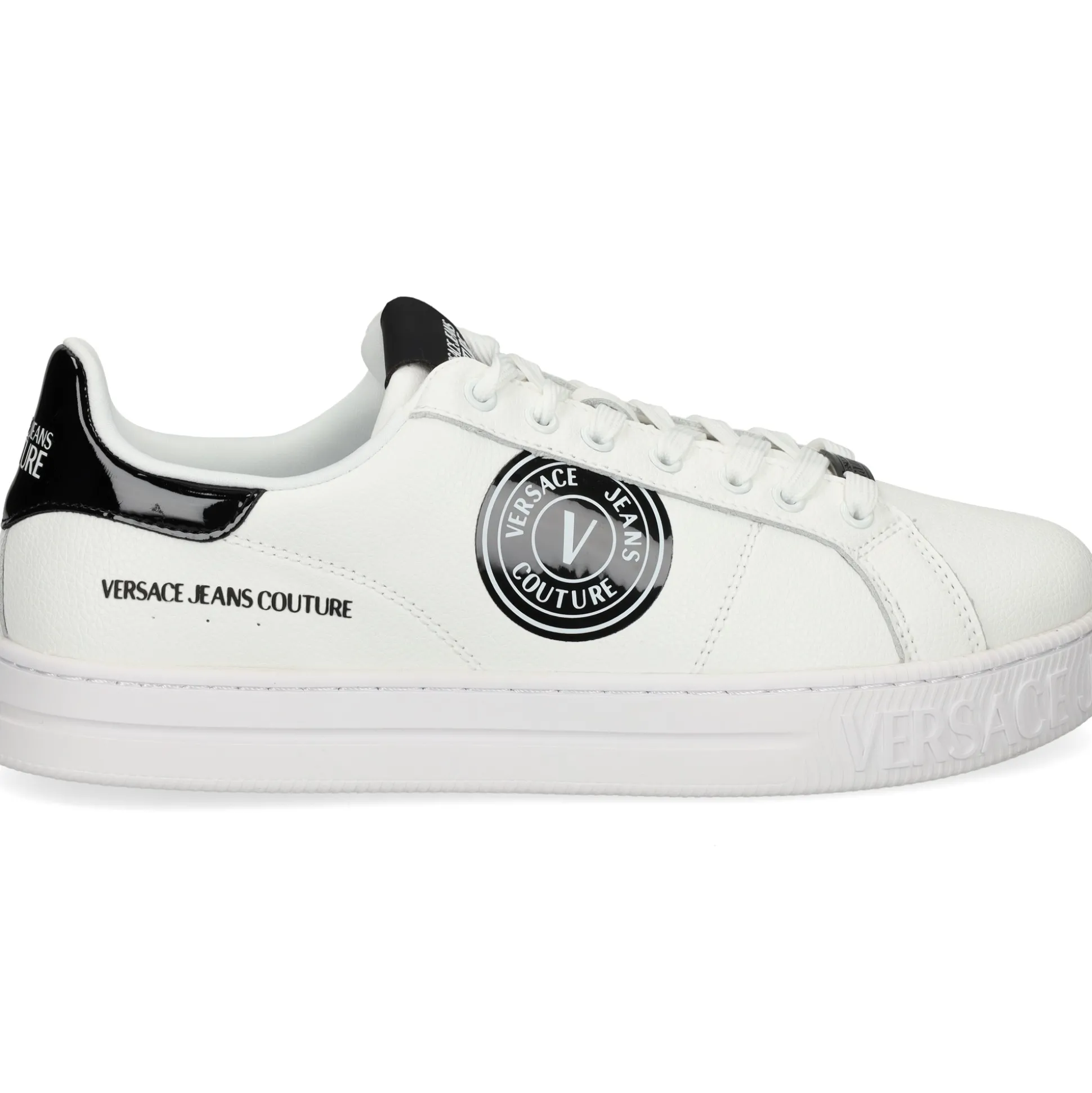 VERSACE JEANS Zapatillas de Hombre 77YA3SK1 L02 WHITE/BLACK