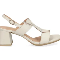 VEXED SHOES COMPANY Sandalias con tacón de Mujer FIONA 23533 MARFIL