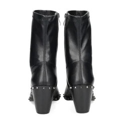 VIBES Botas con tacón de Mujer VB2306 NEGRO