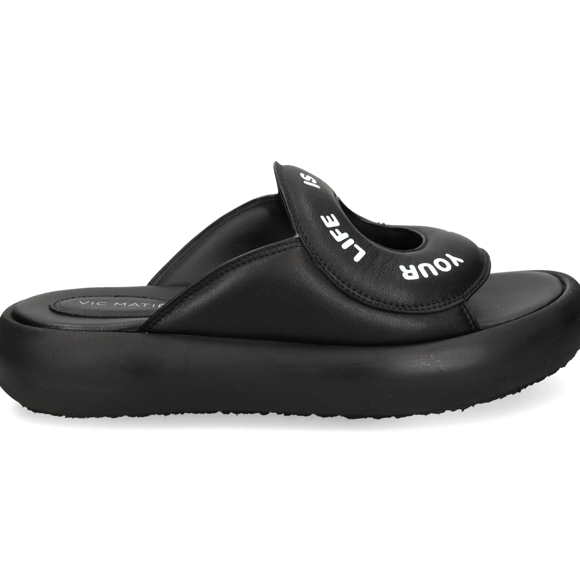 VIC MATIE Sandalias planas de Mujer 1E1208D 101 NEGRO