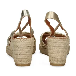 VIGUERA Sandalias cuña de Mujer 1909 PLATINO