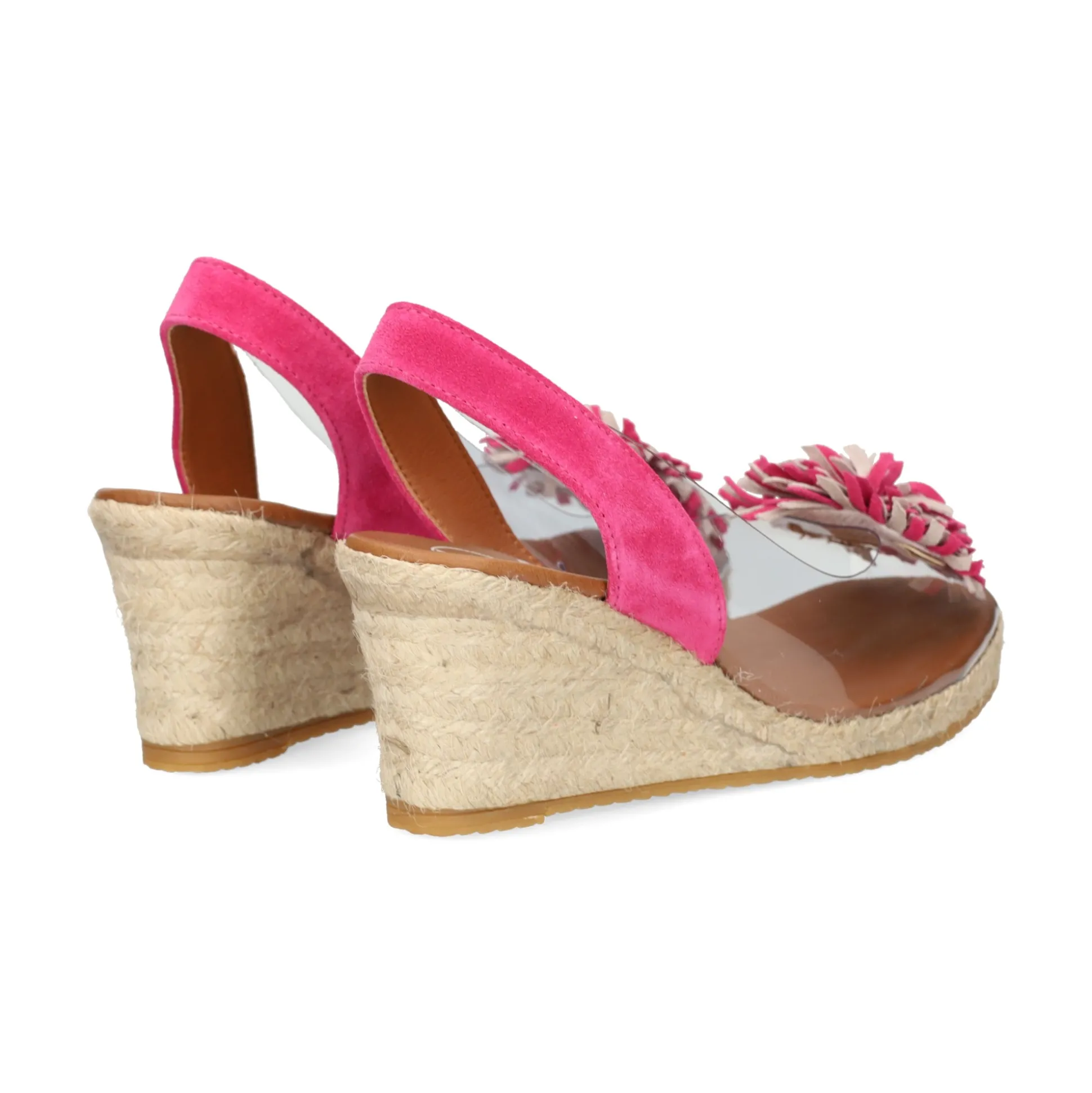 VIGUERA Zapatos cuña 0294 604 FUXIA