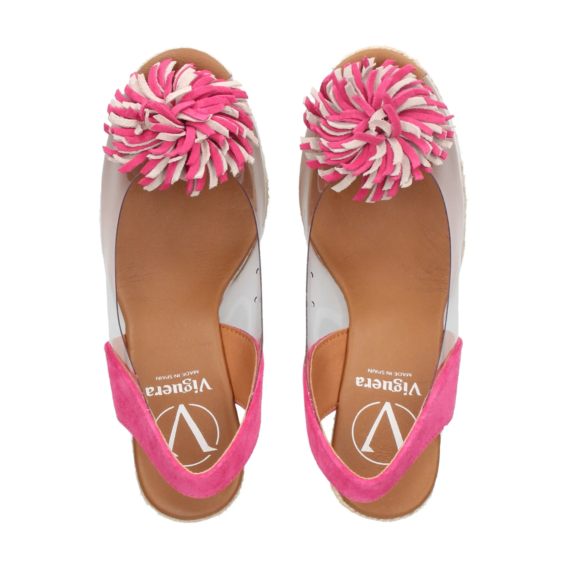 VIGUERA Zapatos cuña 0294 604 FUXIA