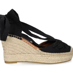 VIGUERA Zapatos cuña 2227 NEGRO