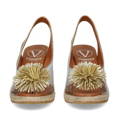 VIGUERA Zapatos cuña 0293 PLATINO