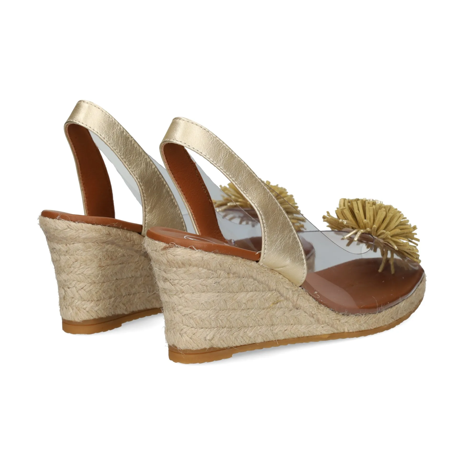 VIGUERA Zapatos cuña 0293 PLATINO