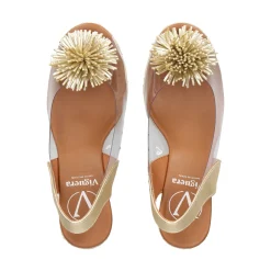 VIGUERA Zapatos cuña 0293 PLATINO