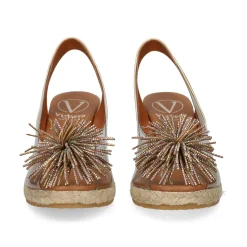 VIGUERA Zapatos cuña 0297 PLATINO