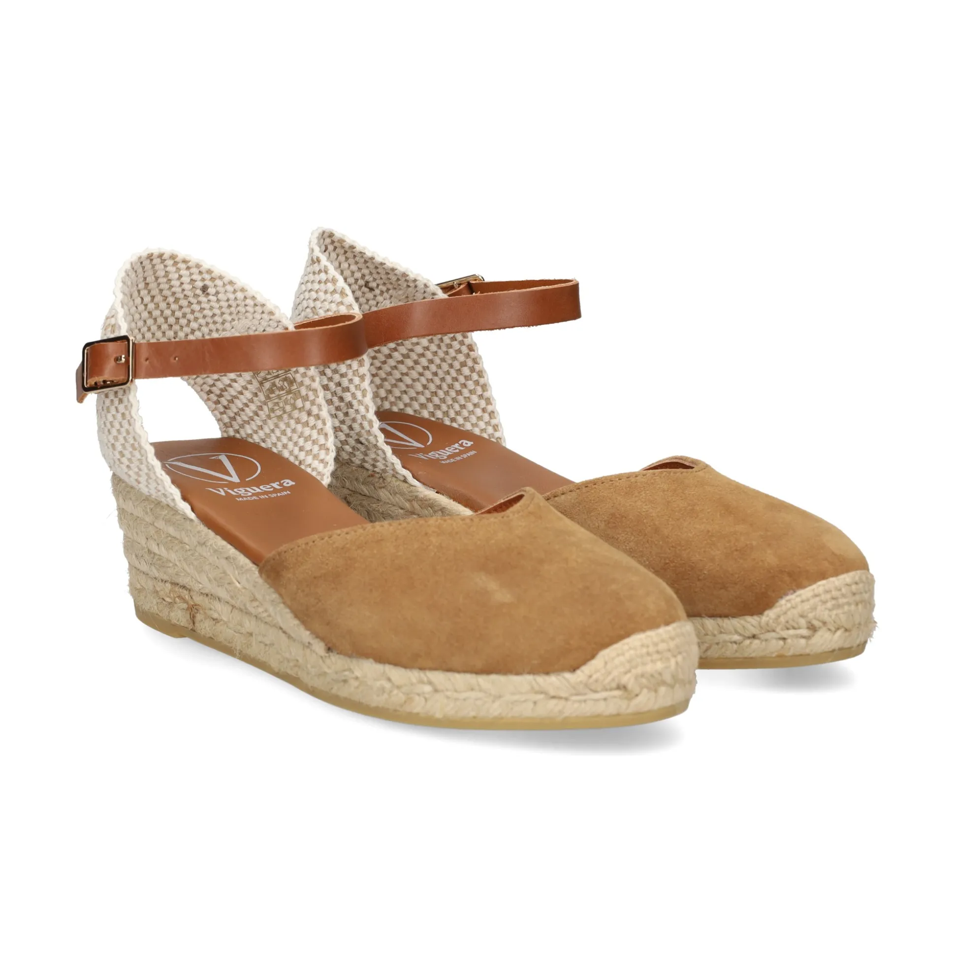 VIGUERA Zapatos cuña 1757 WHISKEY